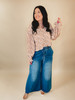 Strut Your Stuff Washed Denim Wide Leg Jeans