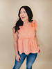 Remember The Feeling Tiered Sleeveless Top - Coral