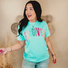 Forgiven Neon Dyed Tee - Chalky Mint