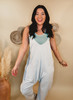 Hot Shot Relaxed Jumpsuit - Light Heather Grey