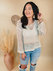 You're The Reason Knit Crochet Sweater - Natural