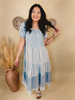 Waltzing Back To You Maxi Dress - Blue