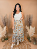 Give Into This Paisley Print Maxi Skirt - Cream 