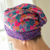 Hair Towel Wrap by Natural Life - Purple Floral