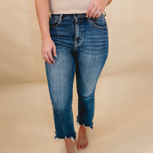 Rudy High Rise Cropped Flare Jeans by Risen
