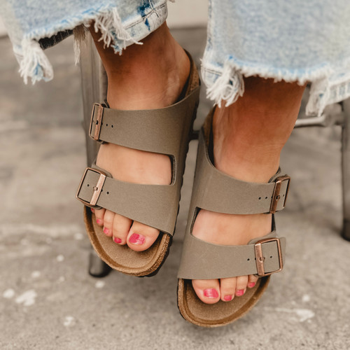 Birkenstock Arizona Birkibuc - Stone