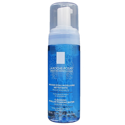 La roche posay espuma de agua micelar desmaquillante y limpiadora facial piel sensible