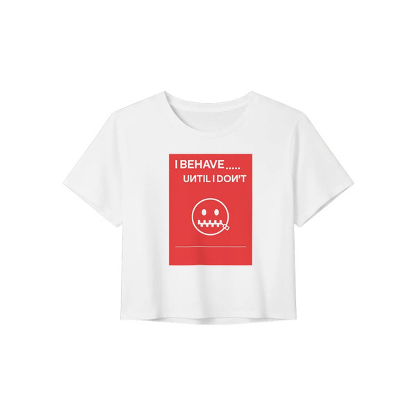 I Behave Crop Tee