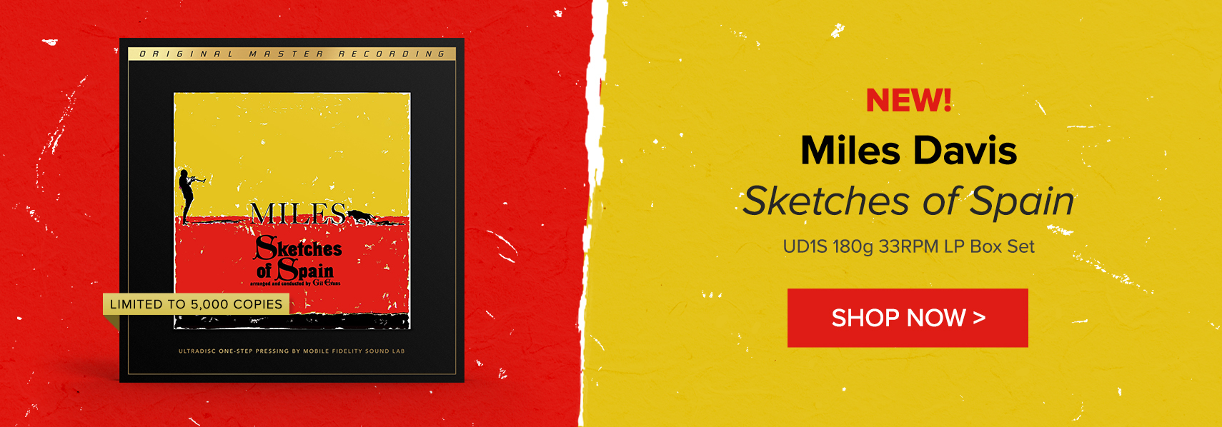 New! Limited To 5,000 Copies Miles Davis Sketches of Spain UD1S 180g 33RPM LP Box Set Shop Now