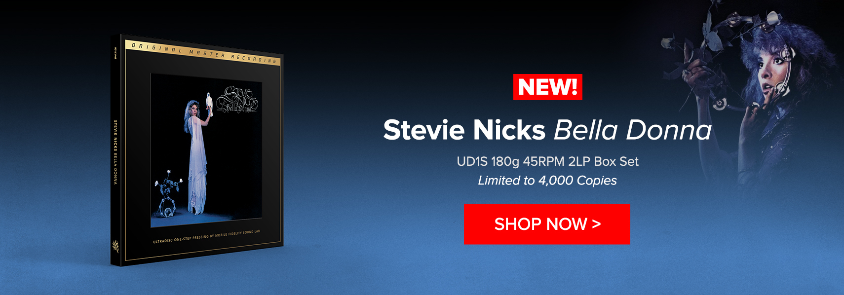 NEW! Stevie Nicks - Bella Donna UD1S 180g 45RPM 2LP Box Set Limited to 4,000 copies Shop Now