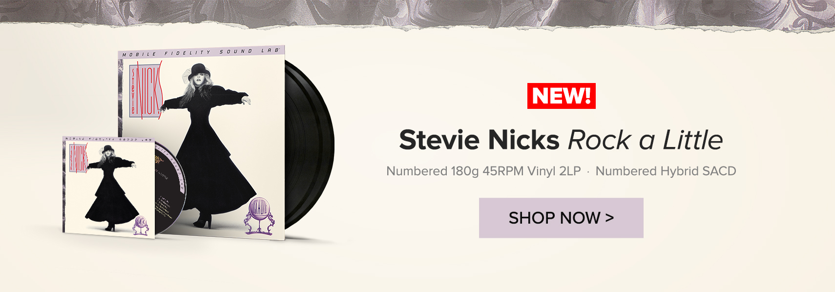 NEW! Stevie Nicks - Rock a Little Numbered 180g 45RPM Vinyl 2LP - Numbered Hybrid SACD Shop Now