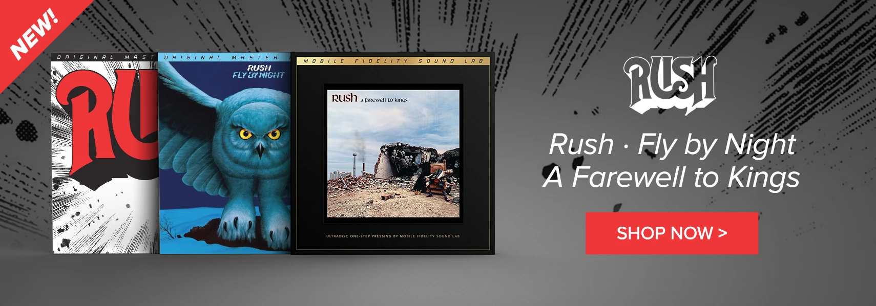 NEW! Rush Rush Fly by Night A Farewell to Kings Shop Now
