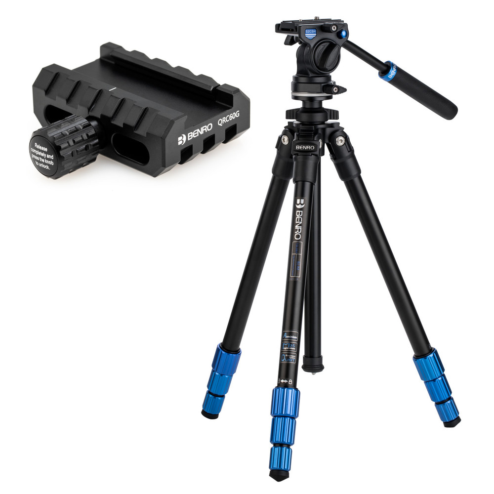 TSL08AS2CSHG Picatinny Rail Clamp + Slim Tripod