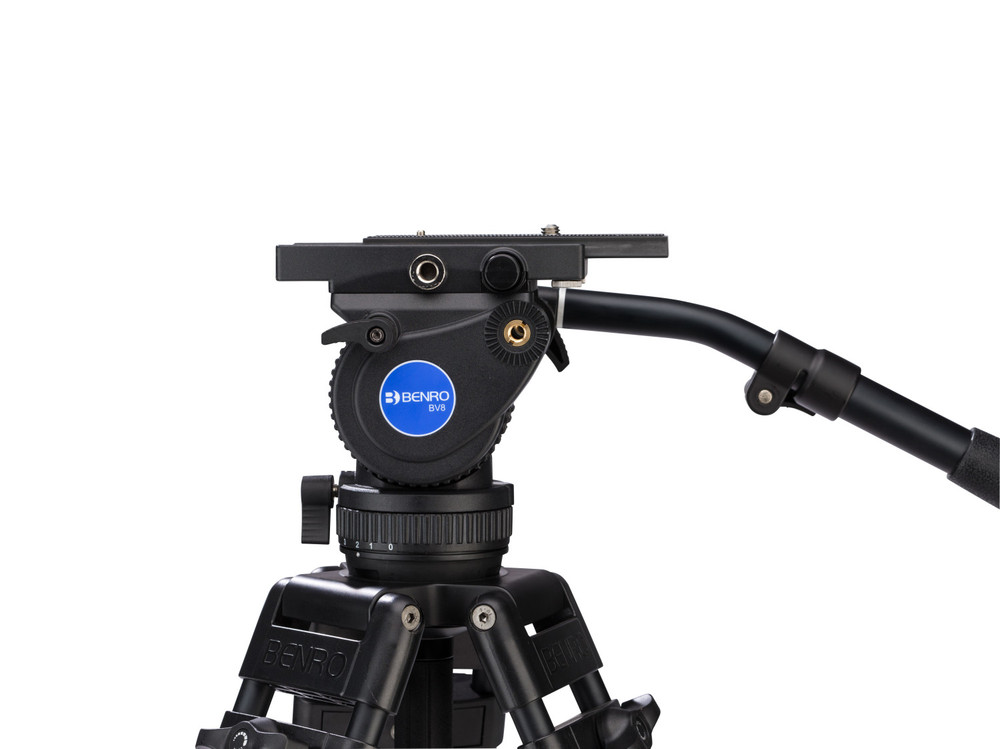 A673TMM Dual Stage AL Video Tripod & BV8 Head - 75mm Bowl, 3 Leg Sections, Twist Lever-Lock Leg Release