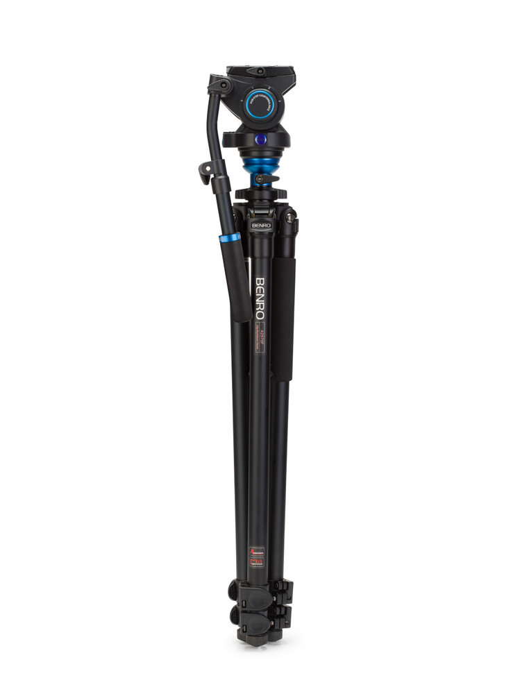 A2573F Series 2 AL Video Tripod & S6 Head - Leveling Column, 3 Leg