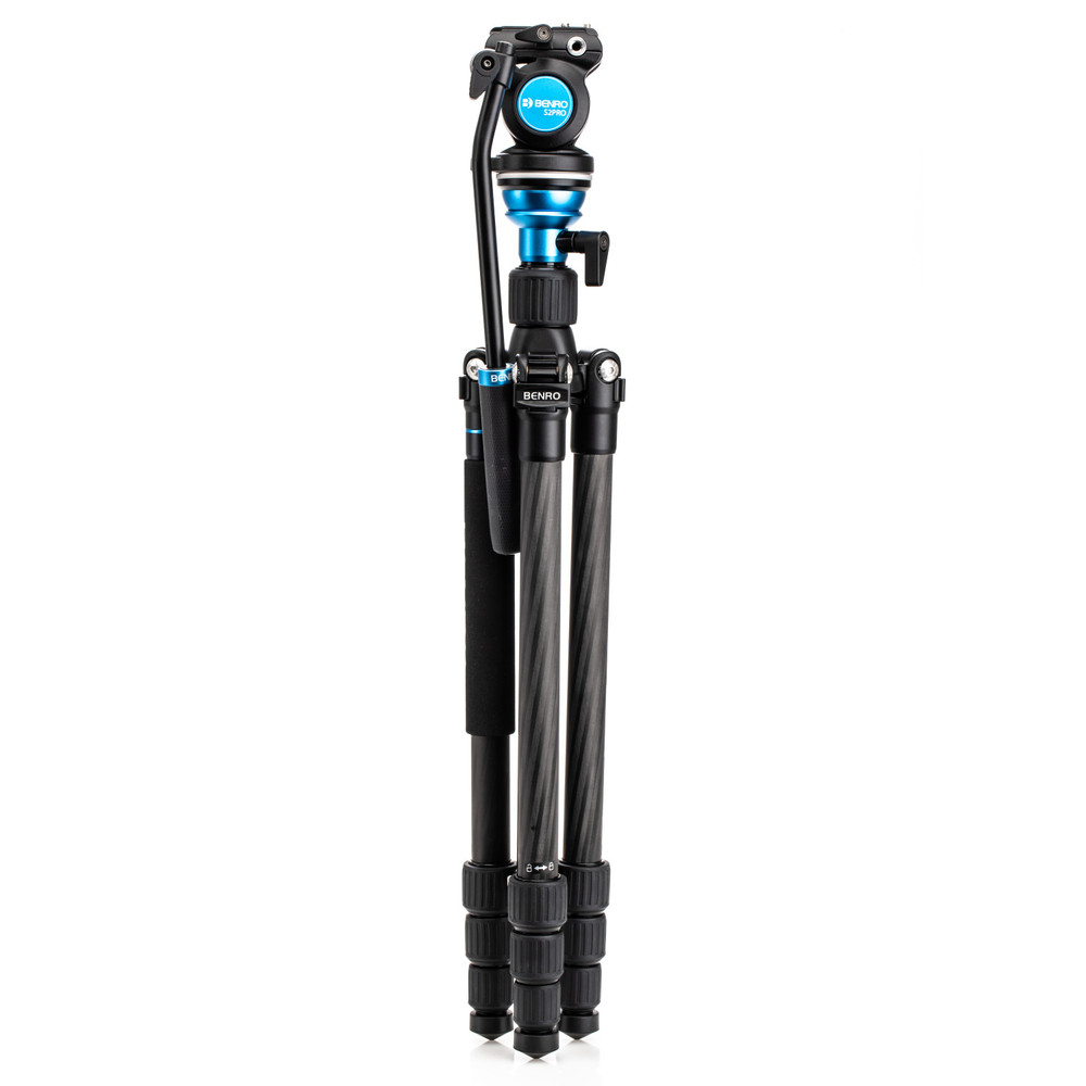 Aero 2 PRO Carbon Fiber Travel Video Tripod w/Twist Locks