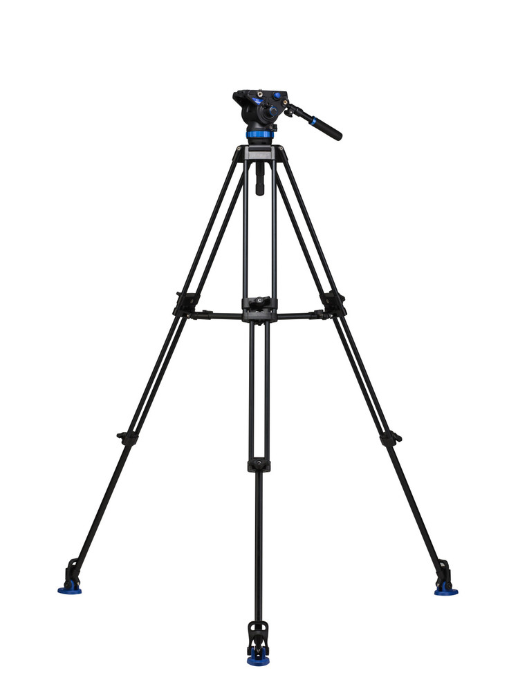 A373F Series 3 AL Video Tripod & S8 Head - 75mm Half Ball Adapter