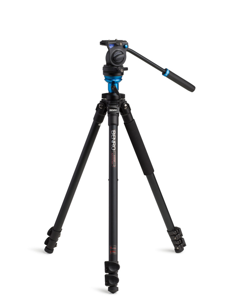 BENRO A1573F S2　Mg-Aliminium Tripod A1573F Series 1 AL Video Tripod & S2 Head - Leveling Column