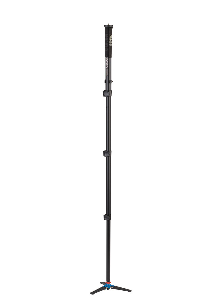 A38FD Series 4 Aluminum Monopod with Locking 3-Leg Base - 4 Leg Sections, Flip Lock Leg Release