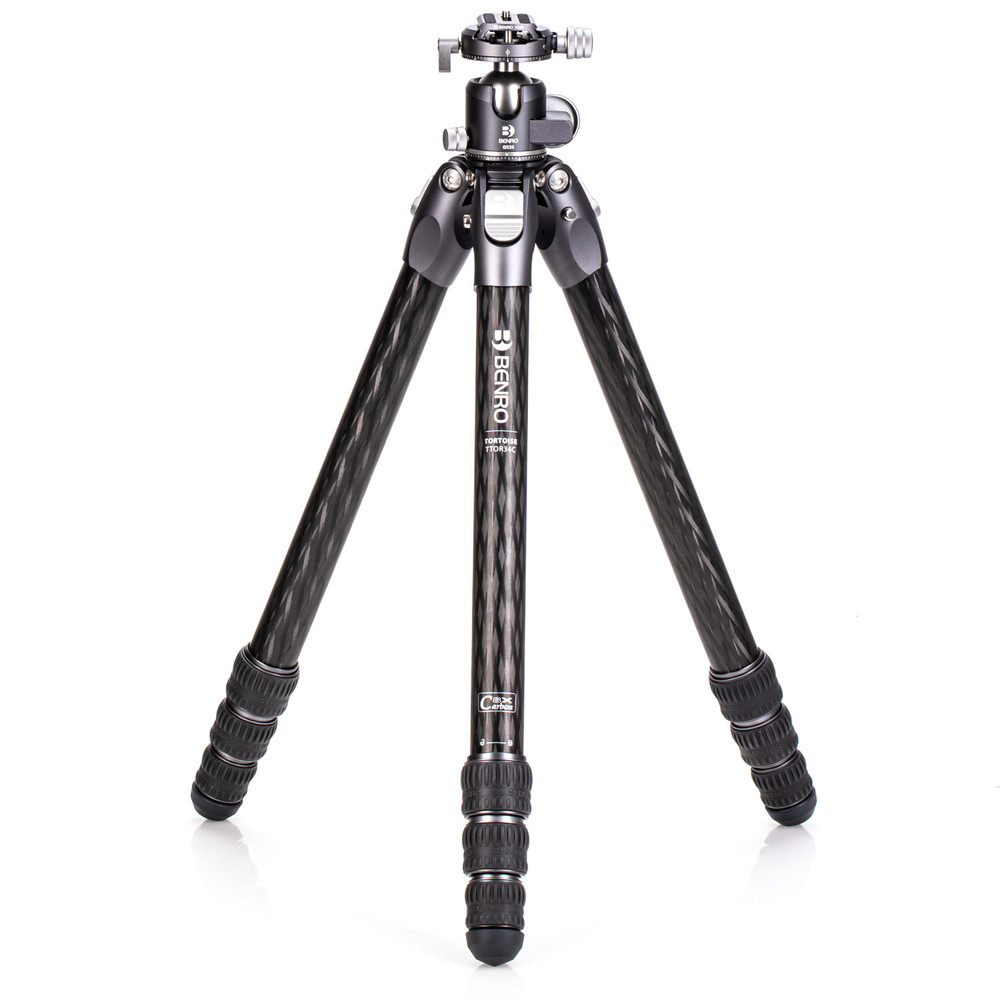 Tortoise Columnless Tripod  #3 Carbon Fiber TTOR34C+GX35 head, 4 sections