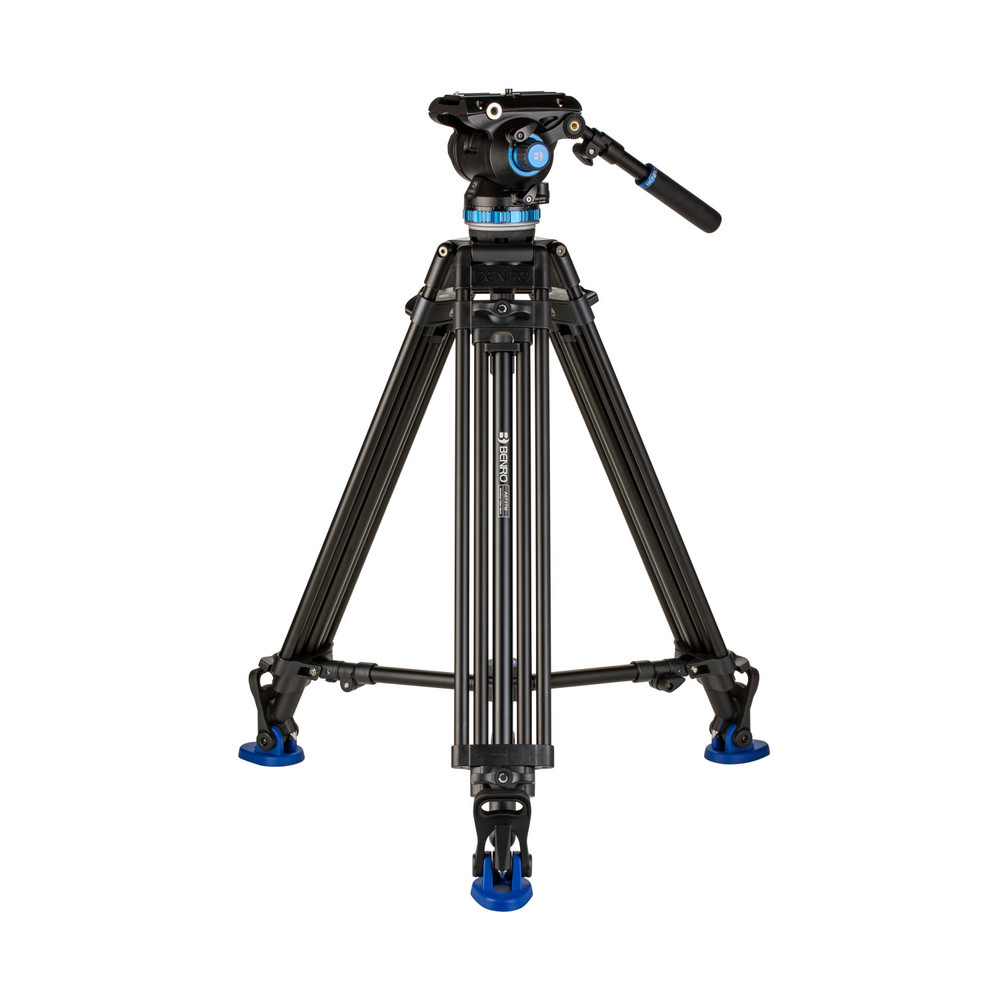 A674TMM Dual Stage AL Video Tripod & BV10 Head - 100mm Bowl, 3 Leg 