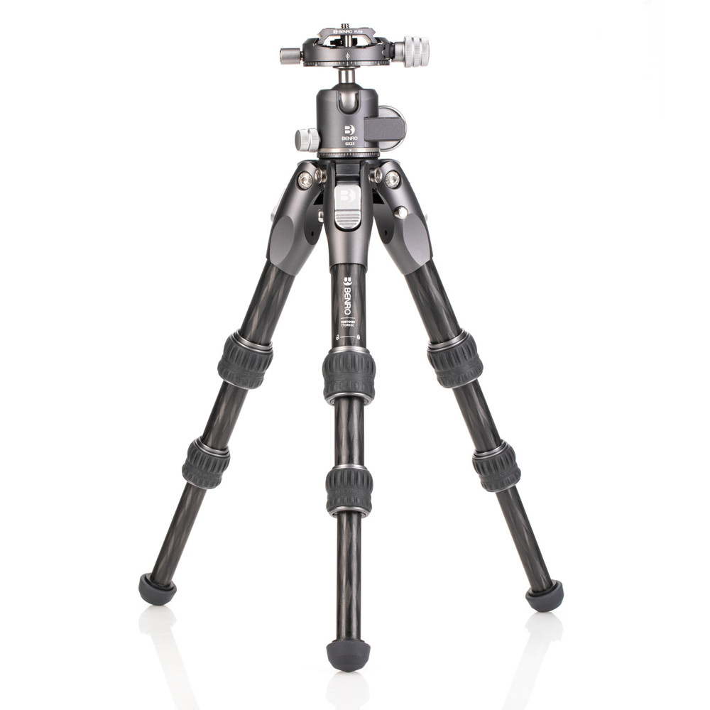 Tortoise Columnless Tripod  #0 Carbon Fiber TTOR03C+GX25 head, 3 sections