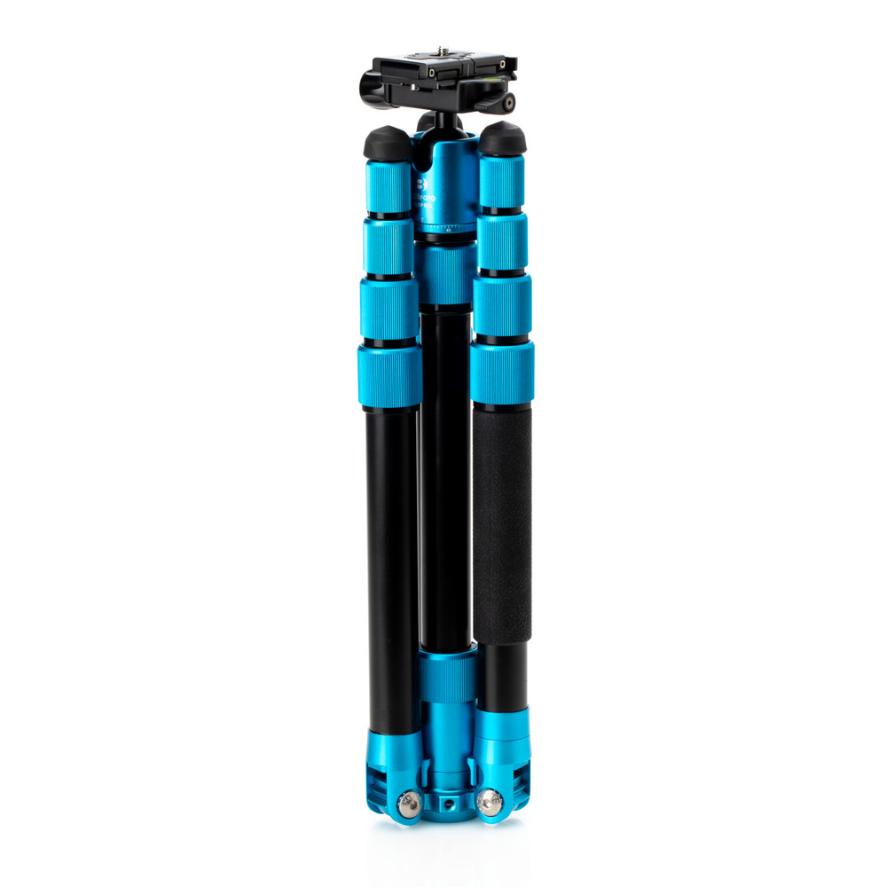 Benro A0350QB MEFOTO Travel Tripod Kit - Blue, Supports 8.8 lbs