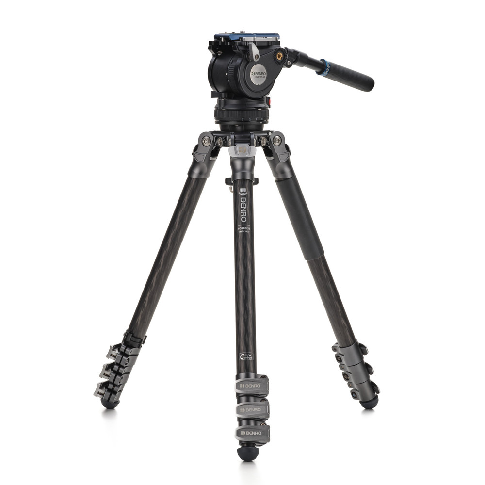 Benro Mammoth CF 3 Series, 4 Section Tripod with Flip Locks and BV6HPLUS Video Head Benro Mammoth CF 3 Series, 4 Section Tripod with Flip Locks and BV6HPLUS Video Head