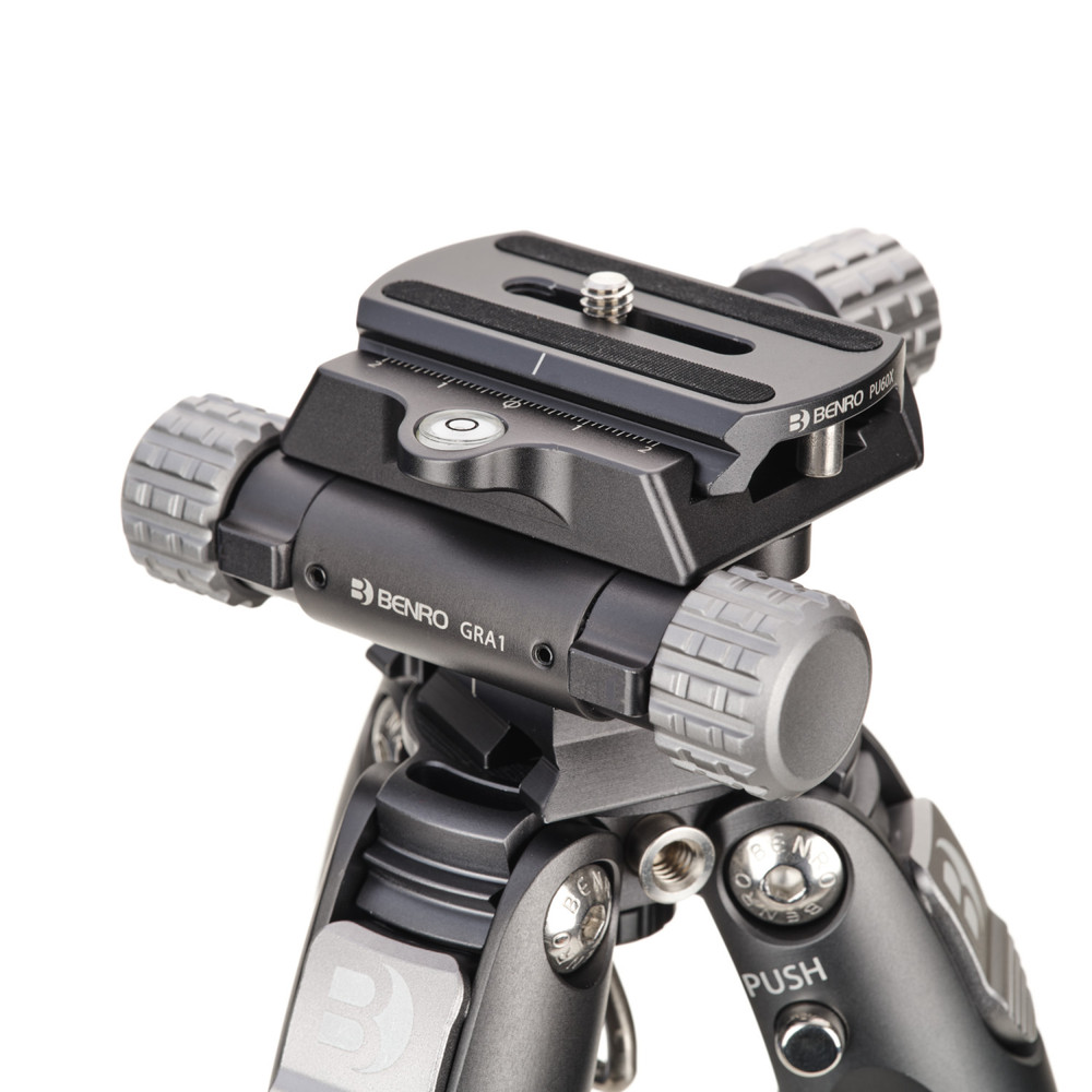 GRA1 Geared 360 Pan Rotation Adapter with Arca-Style Quick Release