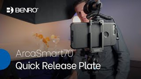Benro 70mm Arca-Swiss plate with Smartphone Adapter