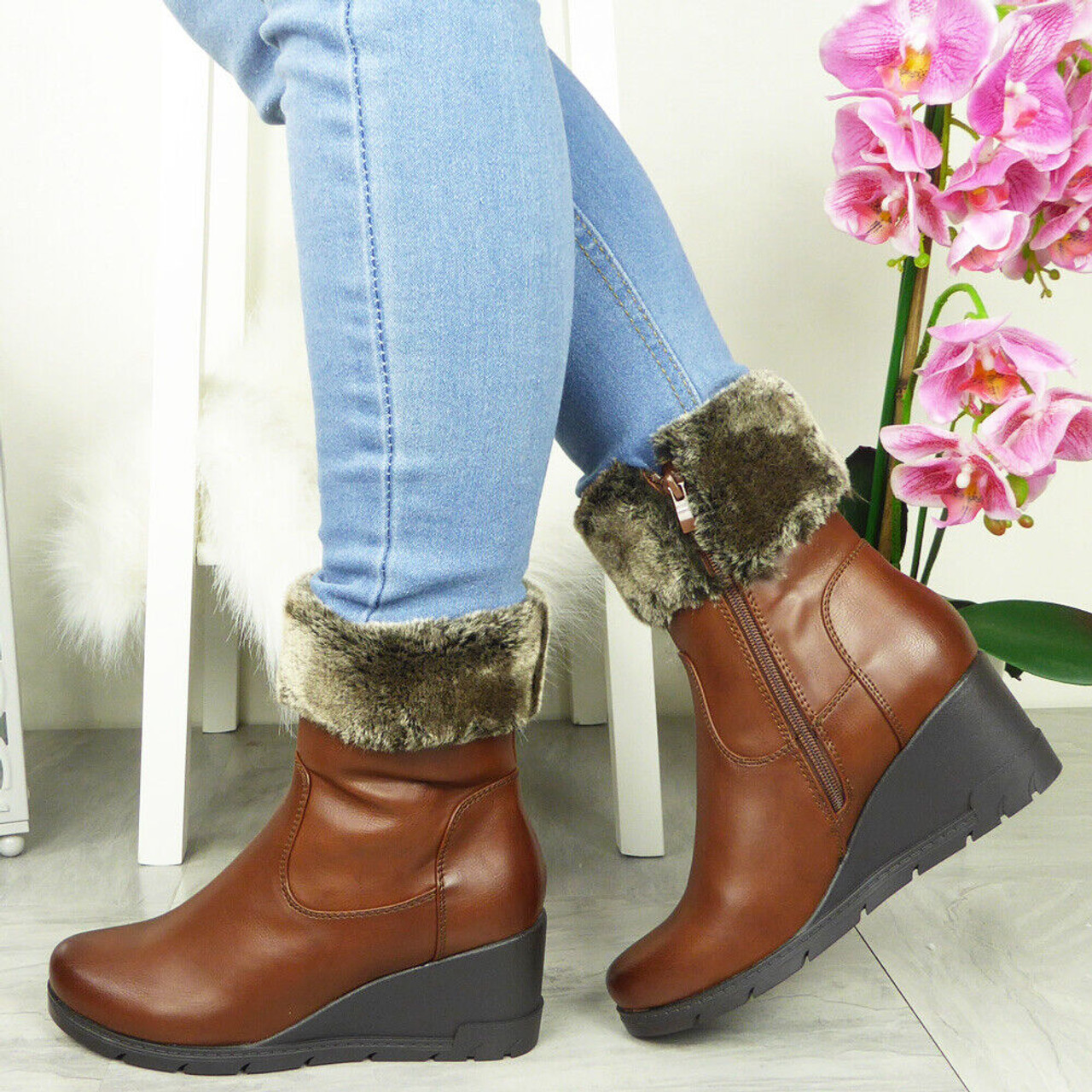 Caramel ankle store boots