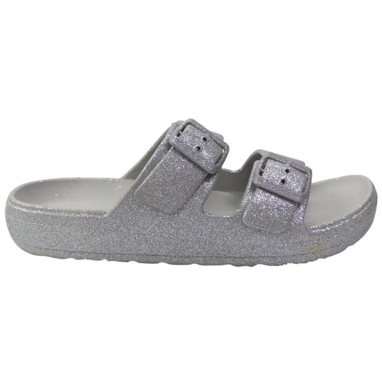 Silver on sale glitter mules