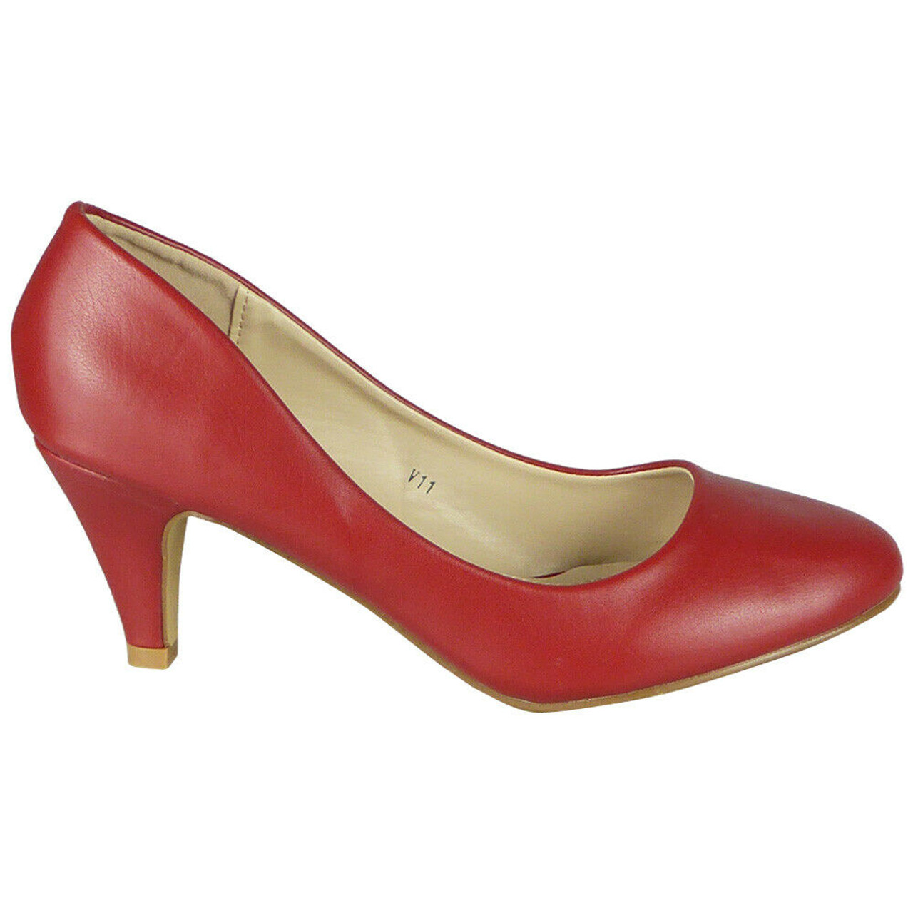 Red Ankle Strap Court Heel (3086614) | Identity