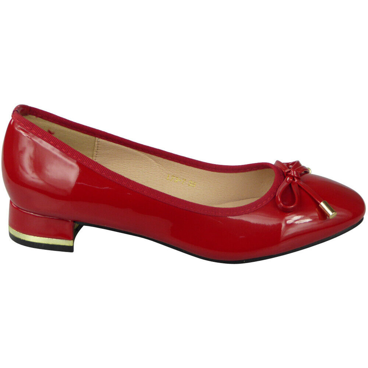 Ruby Shoo Crimson Red Heeled Corsage Court Shoes – Pretty Kitty Fashion