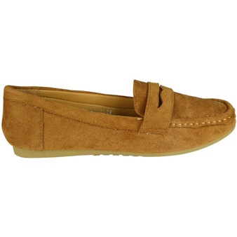 BELLI Camel Loafers Flat Pumps Slip On