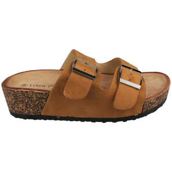 ANTONINA Camel Grip Lounge Comfy Wedge Sandals