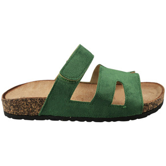 ASHLYN Green Grip Beach Lounge Comfy Mules Sandals