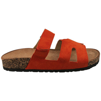 ASHLYN Orange Grip Beach Lounge Comfy Mules Sandals