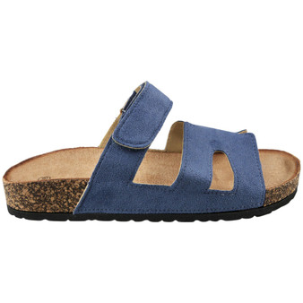 ASHLYN Blue Grip Beach Lounge Comfy Mules Sandals
