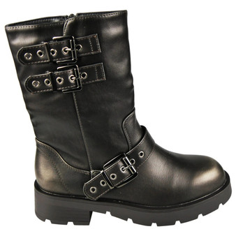 MORWENNA Grey Ankle Chelsea Comfy Lined Fashion Winter Boots