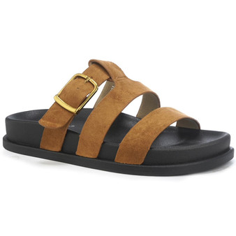 JADE Camel Open Toe Comfy Comfort Summer Mules