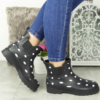 LEZLY POLKA DOT Snow Chelsea Winter Boots