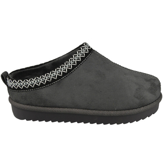 MARTHA New Grey Slippers Warm Faux Fur Boots