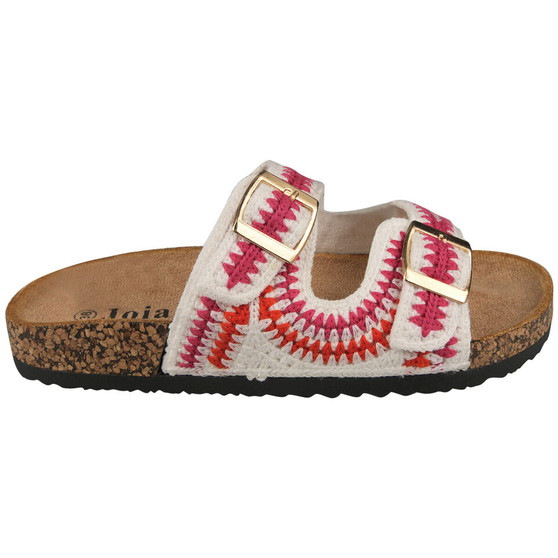 MASSIMA Fuchsia Grip Lounge Comfy Summer Sandals