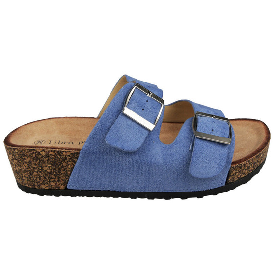 ANTONINA Blue Grip Lounge Comfy Wedge Sandals