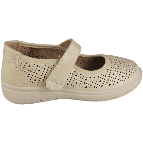 ARMINA Beige Fasten Sticky Lightweight Slip On Shoes