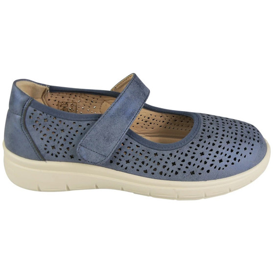 ARMINA Blue Fasten Sticky Lightweight Slip On Shoes