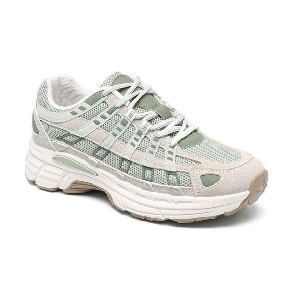 DEMELZA Green Fashion Sneakers Lace Up Comfy Cushioned Trainers Shoes