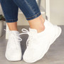 AJLINA White Going Out Glitter Peeptoe High Heel Sandals