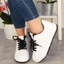 LANDA  Black Trainers Sneakers Plimsole Shoes 